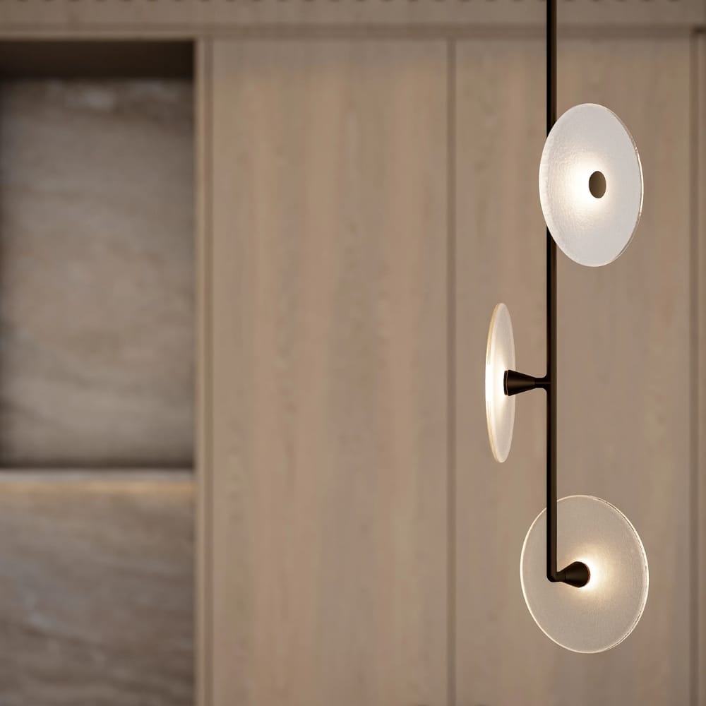 Exterior Pendant Coral Trio - Pendant Light Off Centered