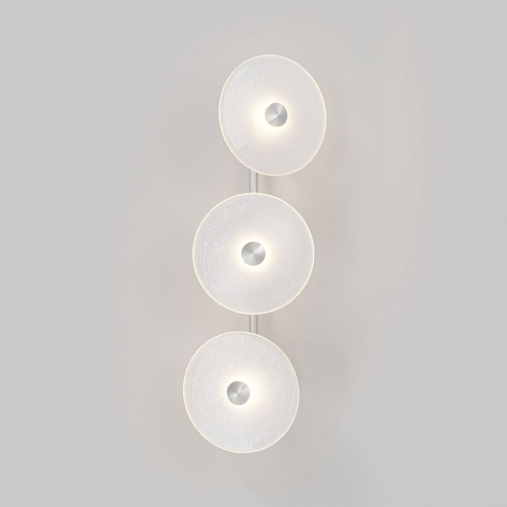Interior Wall Light / Sconce Coral Trio Rod (Off-Centered) Wall Sconce