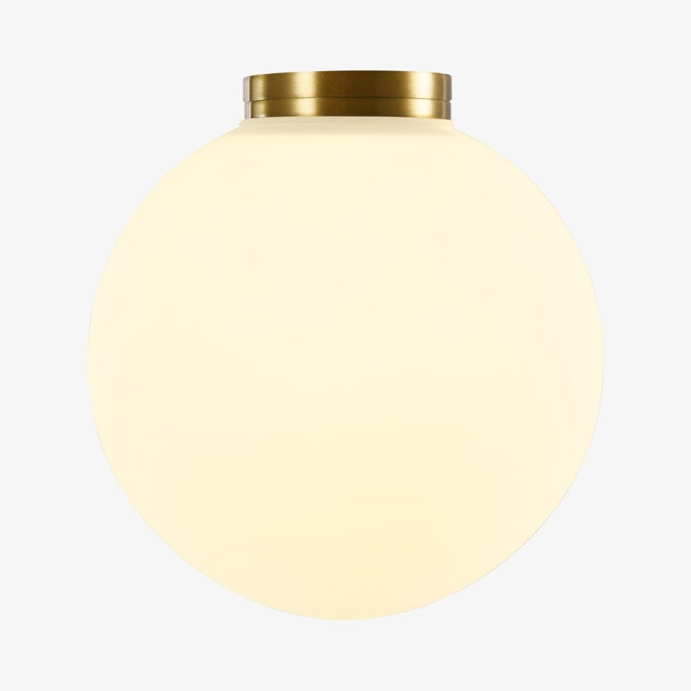Interior Wall Light / Sconce Crest Opal Glass Orb Wall Light
