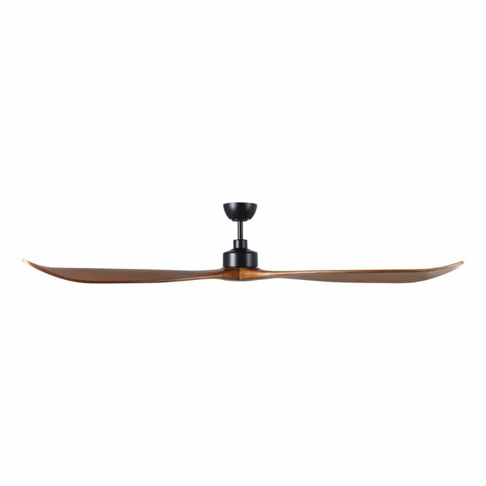 Without Light Currumbin Ceiling Fan Merbau and Black
