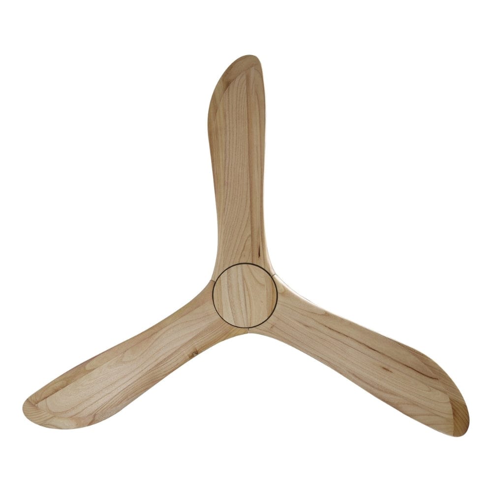 Without Light Currumbin Ceiling Fan Natural and White