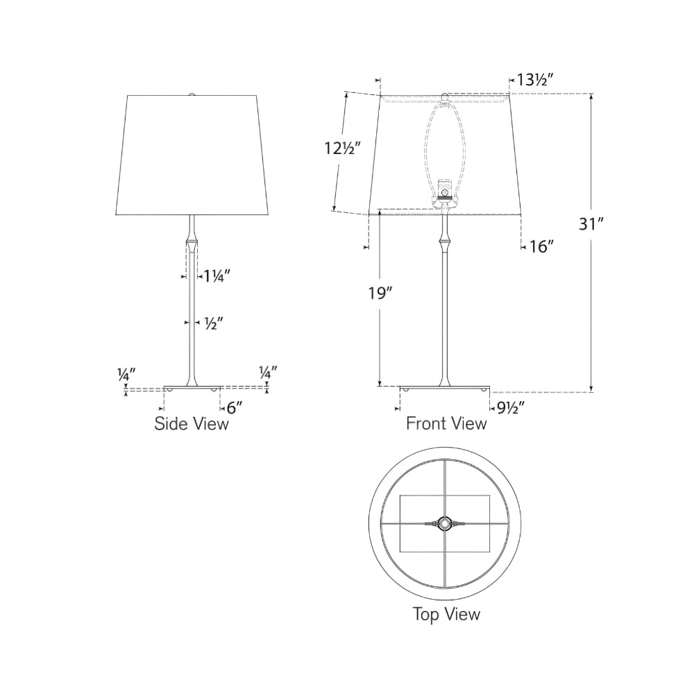 Table Lamps Dauphine Table Lamp