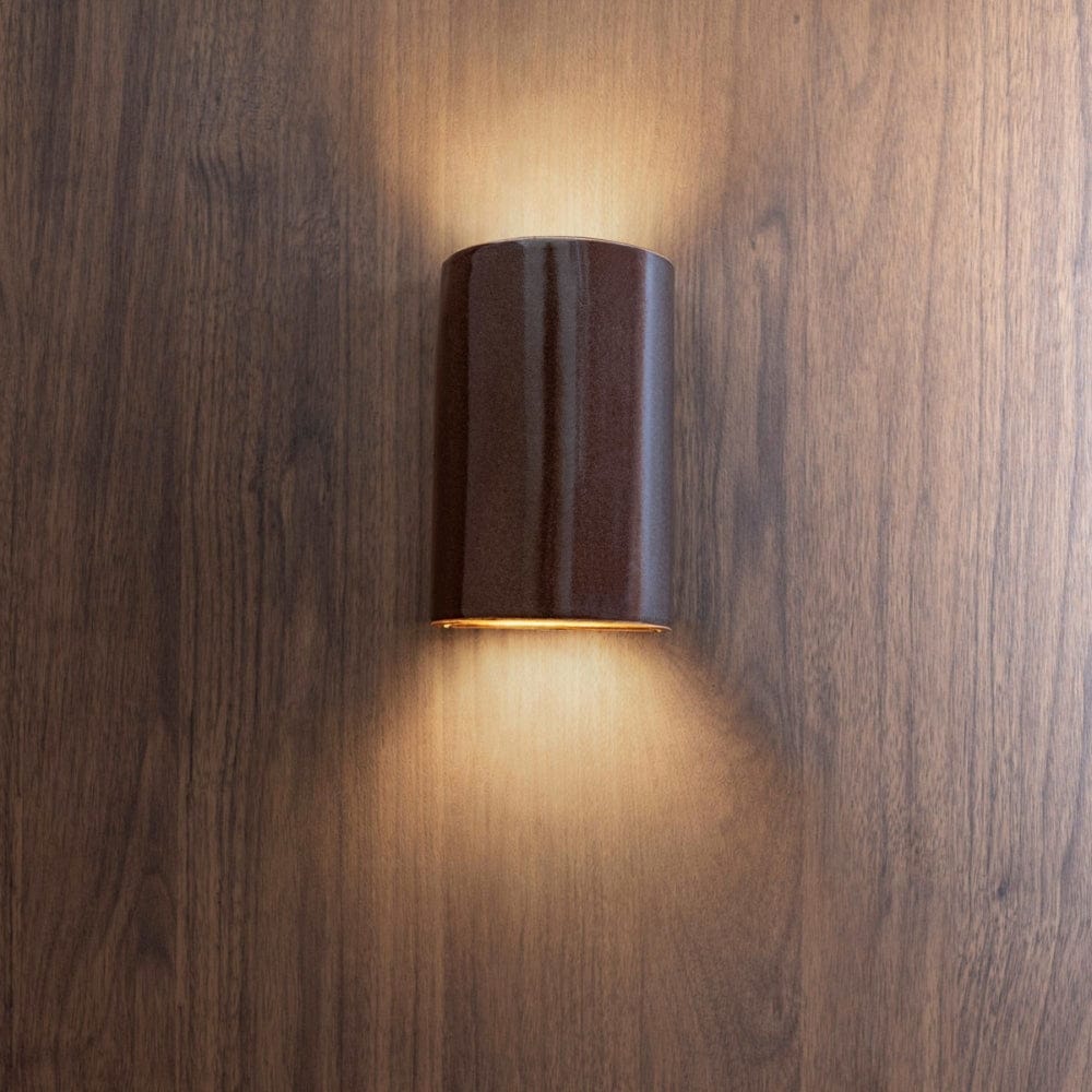 Exterior Wall Light Dawn Short Exterior Wall Light in Choccy Milk