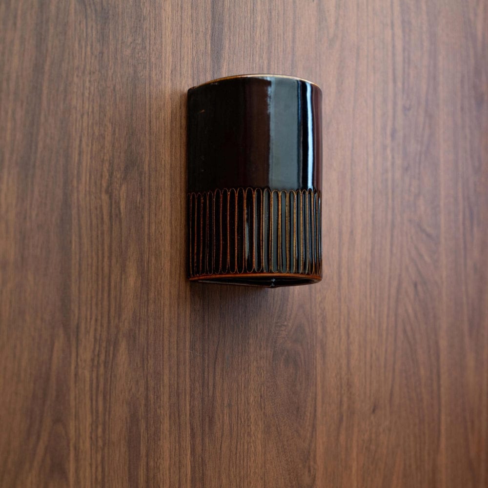 Exterior Wall Light Day Short Exterior Wall Light in Burnt Toast