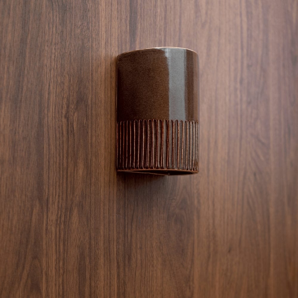 Exterior Wall Light Day Short Exterior Wall Light in Choccy Milk