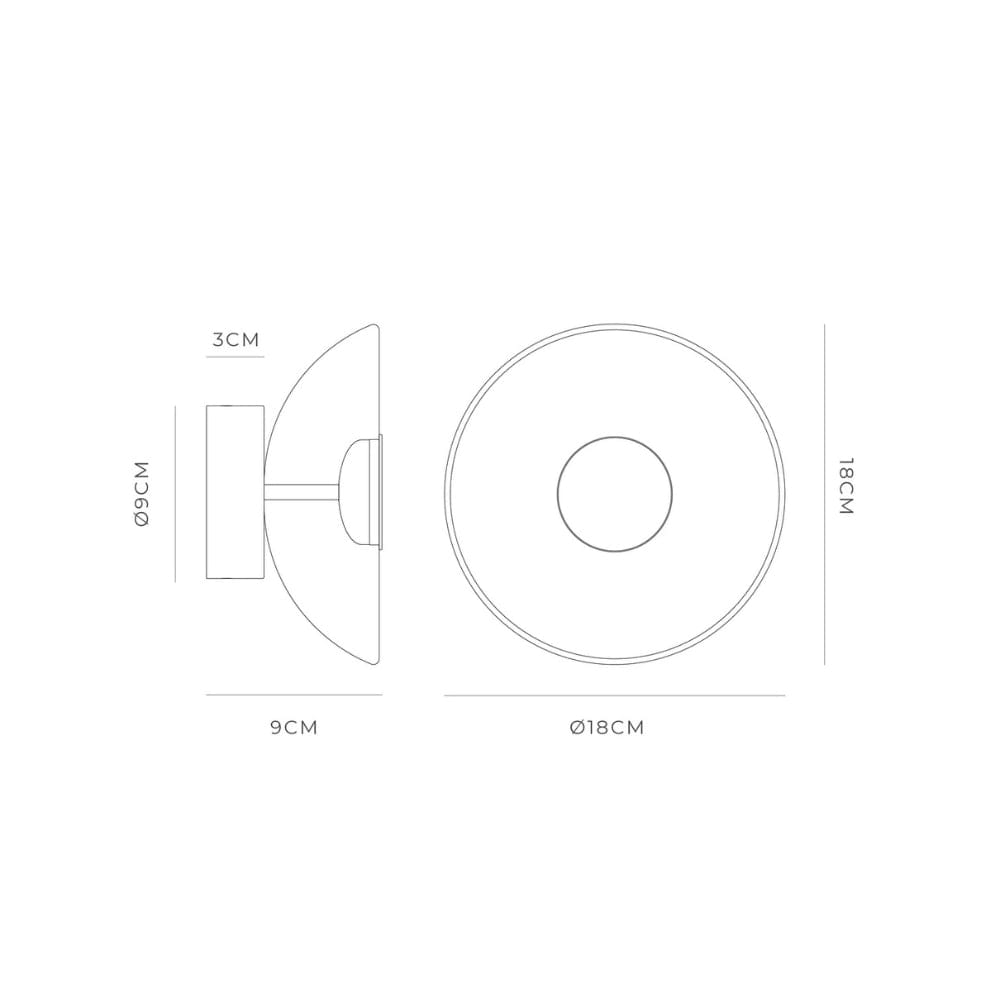 Interior Wall Light / Sconce Dome Air Wall Light