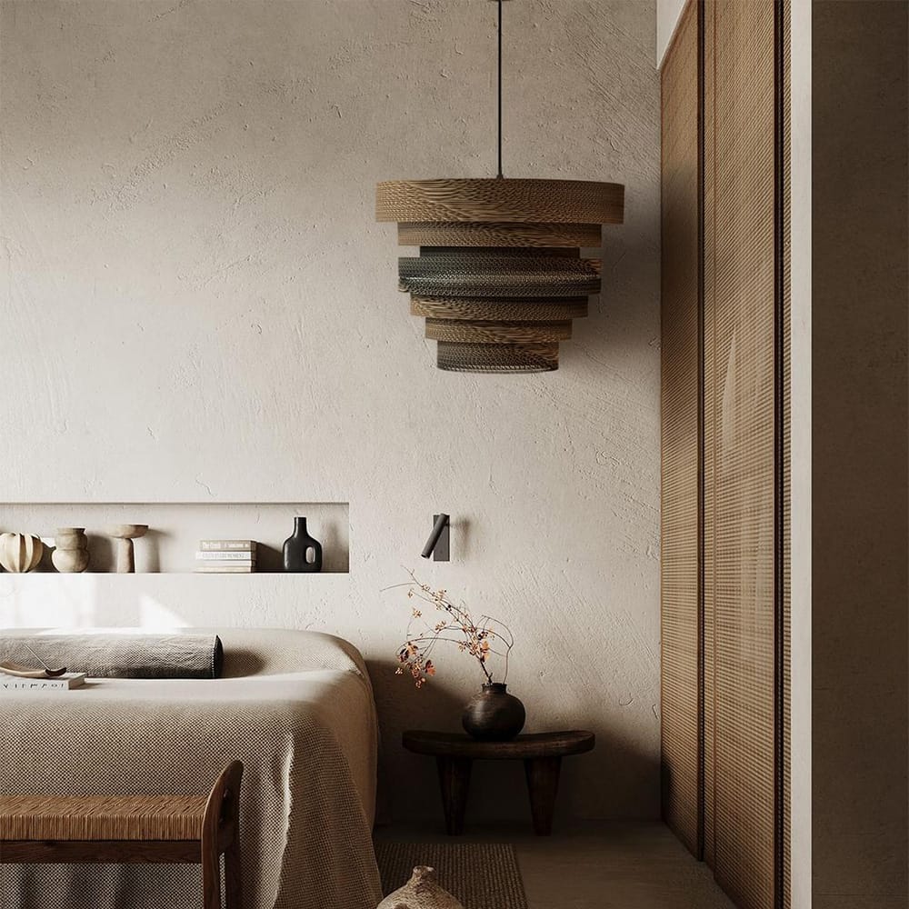 Dune Recycled Cardboard Pendant Light