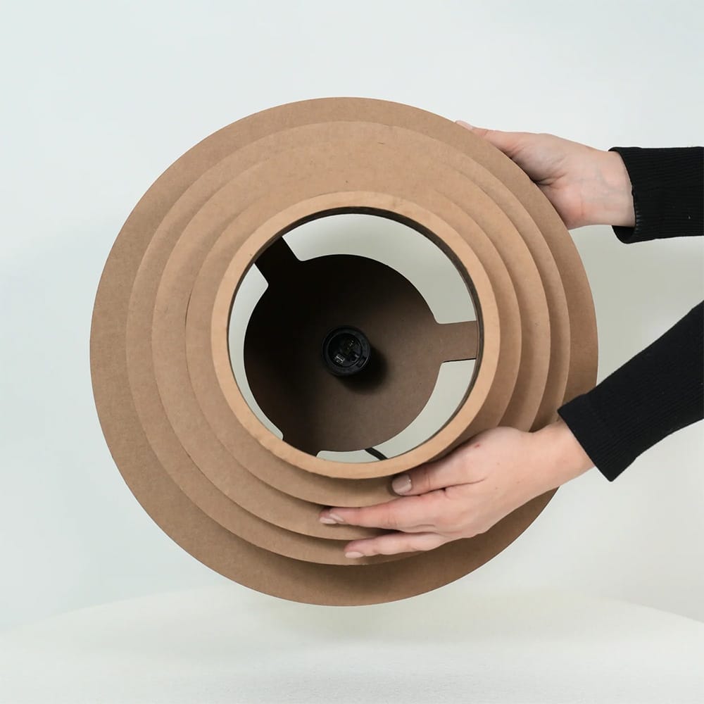 Interior Pendant Dune Recycled Cardboard Pendant Light