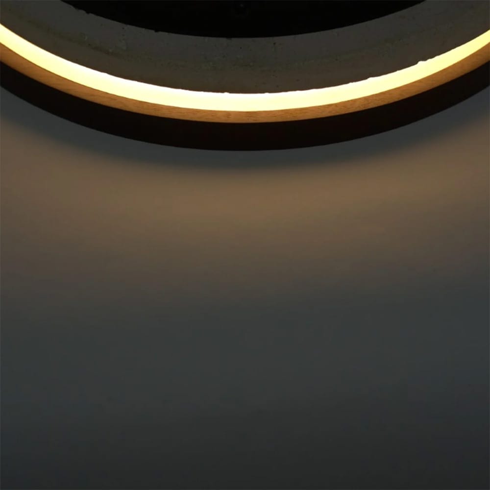 Interior Wall Light / Sconce Eclipse Natural Stone & Wood Wall Light
