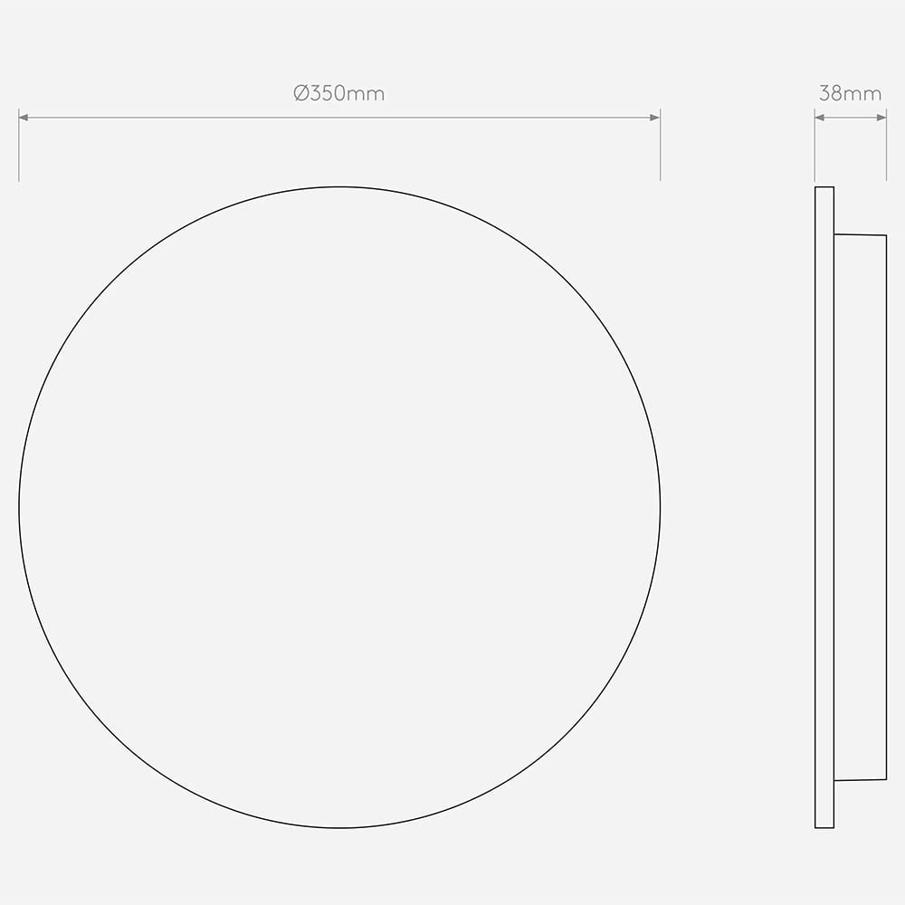 Interior Wall Light / Sconce Eclipse Round 350 LED Wall Light