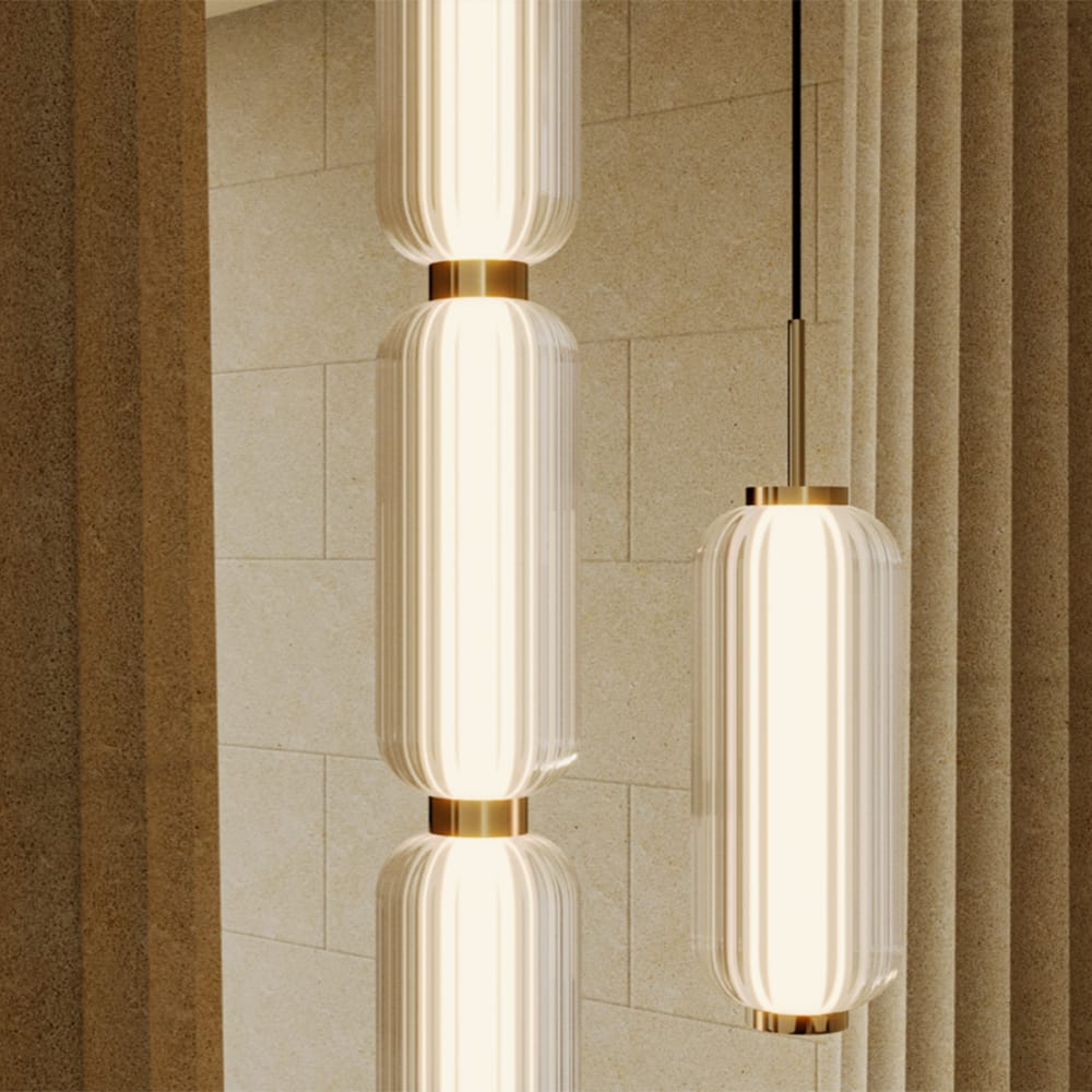 Interior Pendant Elma 3LT Pendant - Matte Brass