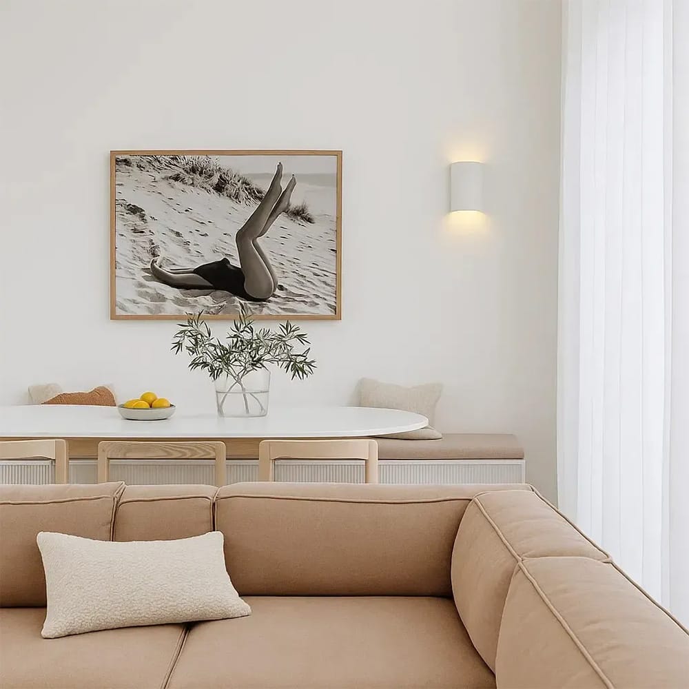 Interior Wall Light / Sconce Eon Plaster Curved Indoor Wall Light