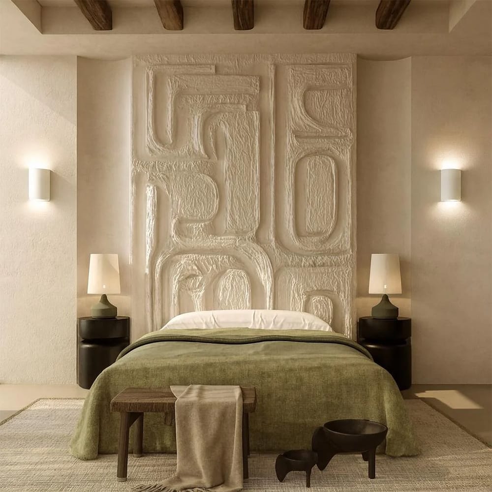 Interior Wall Light / Sconce Eon Plaster Curved Indoor Wall Light