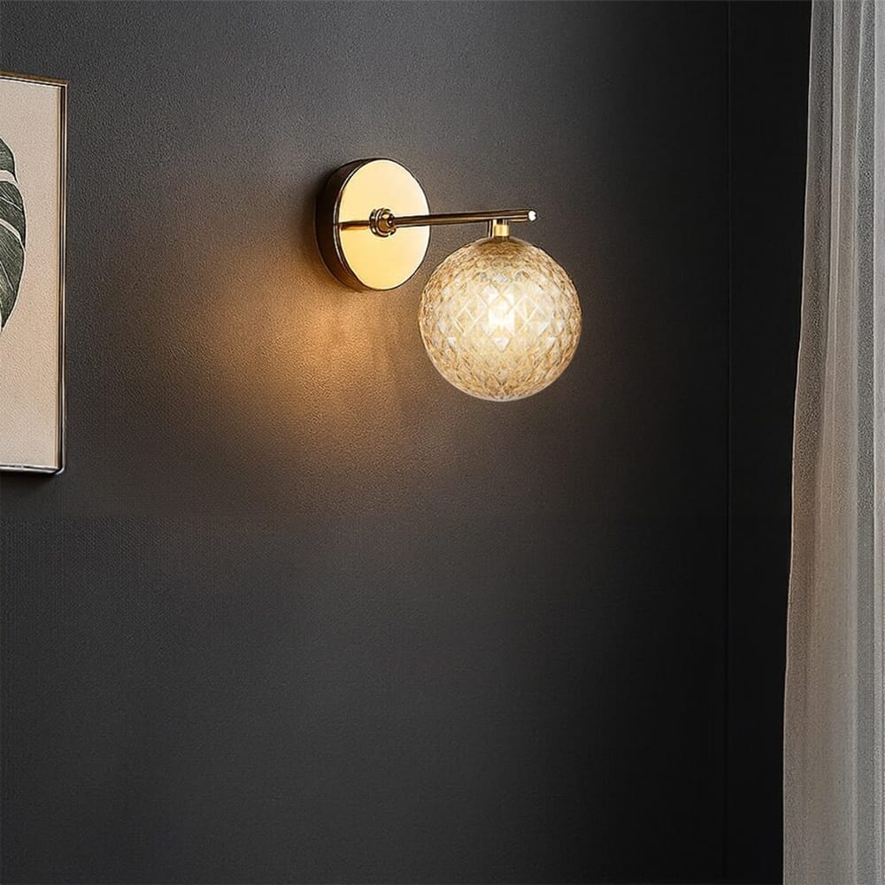 Interior Wall Light / Sconce Felton 1-Light Wall Light - Antique Gold