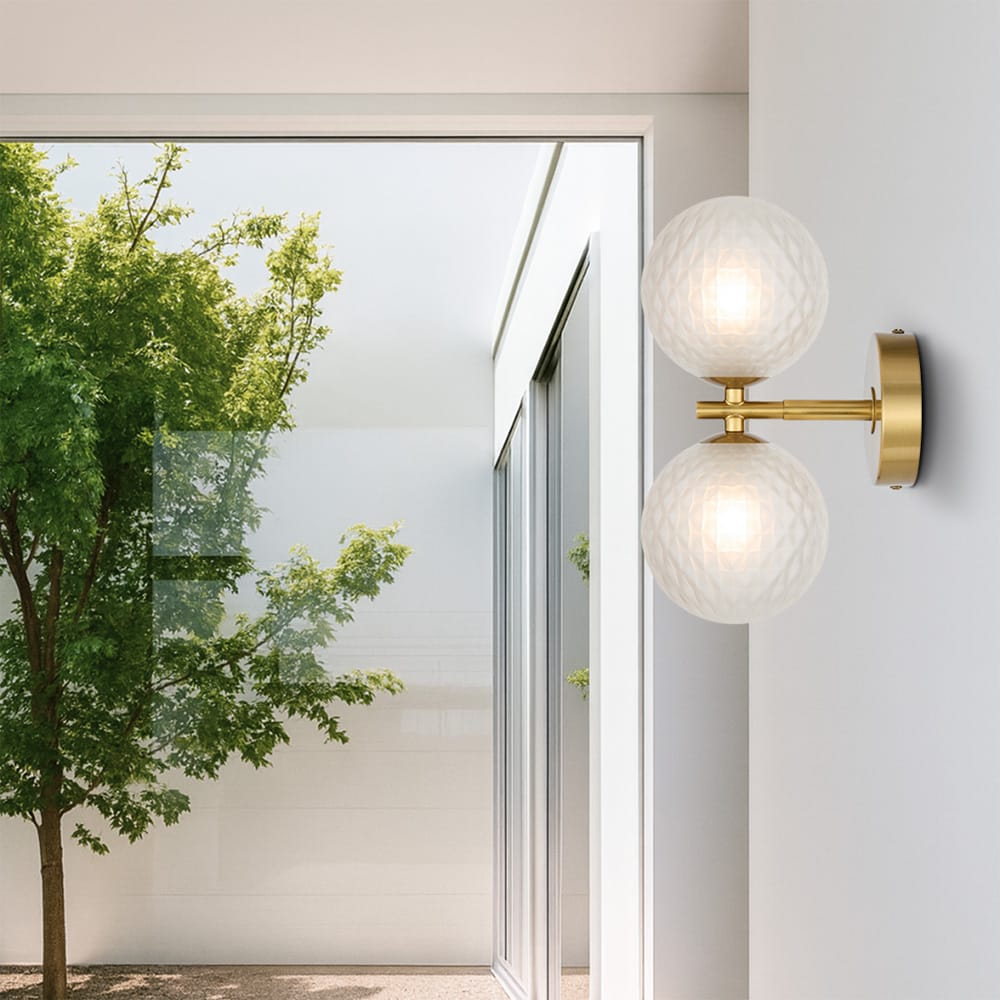 Interior Wall Light / Sconce Felton 2-Light Wall Light - Antique Gold