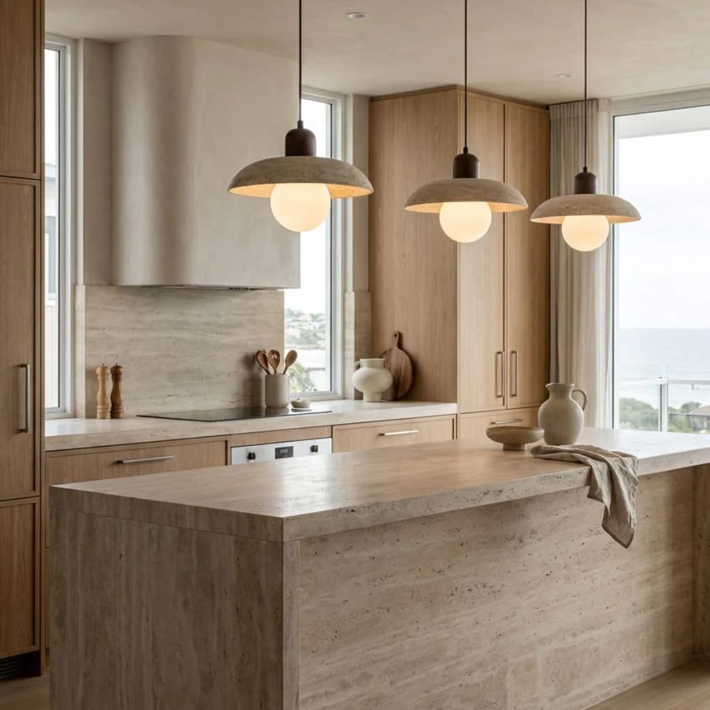 Interior Pendant Flint Natural Stone Pendant Light