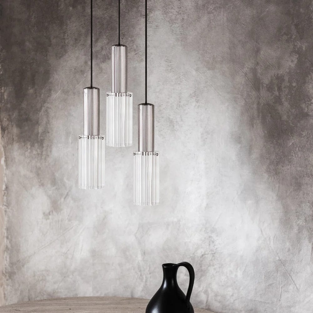 Interior Pendant Flume 80 Pendant - 3 Drop Grouping