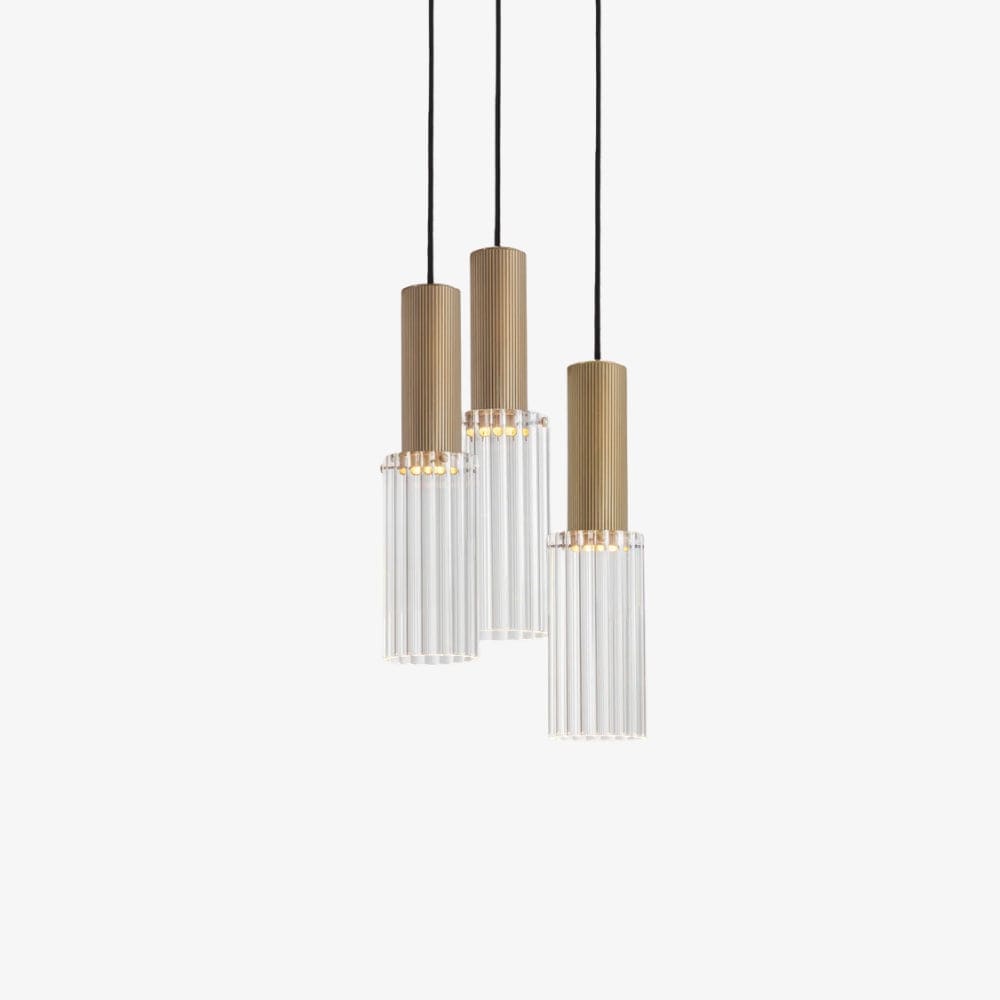 Interior Pendant Flume 80 Pendant - 3 Drop Grouping