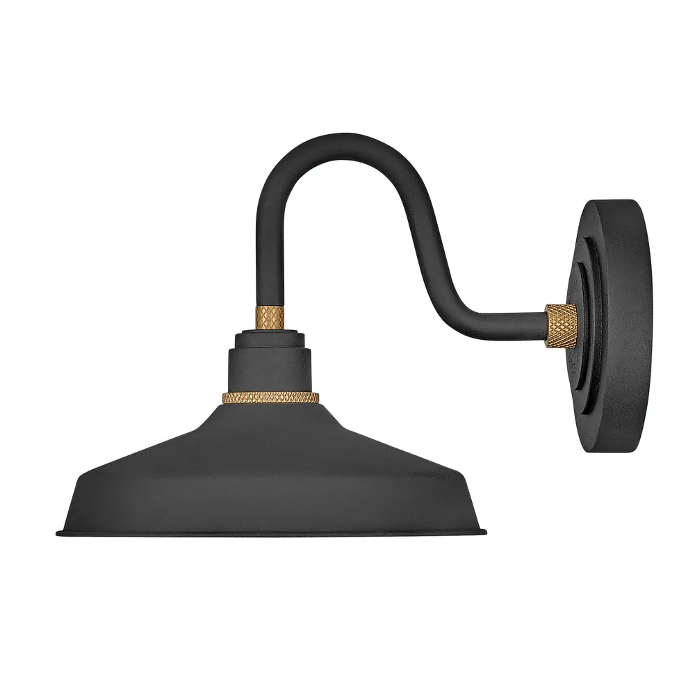 Exterior Wall Light Foundry Classic Small Gooseneck Barn Light