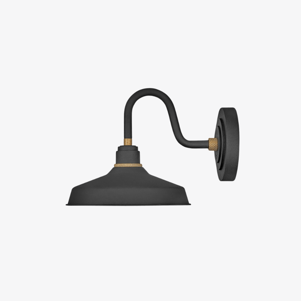 Exterior Wall Light Foundry Classic Small Gooseneck Barn Light