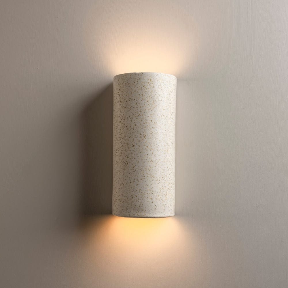 Exterior Wall Light Freckles Exteriot Tall Wall Light in Beige Freckles