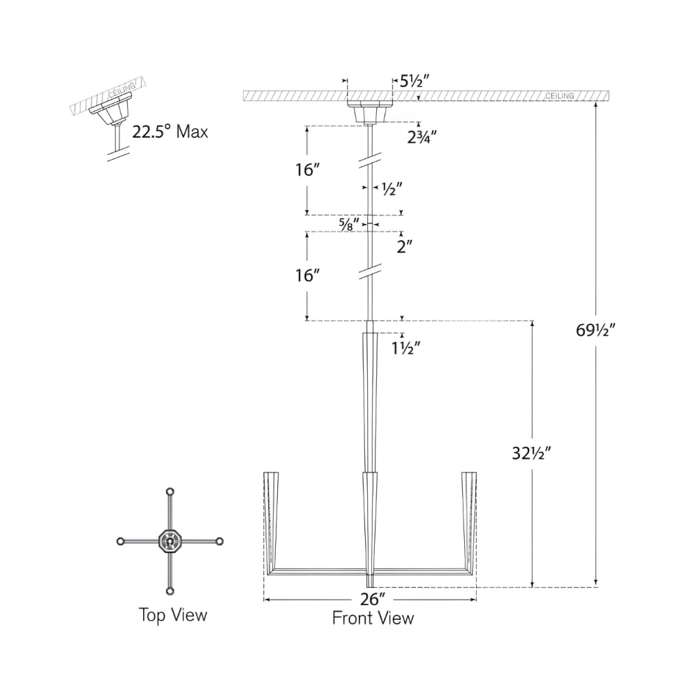 Chandelier Galahad Small Chandelier