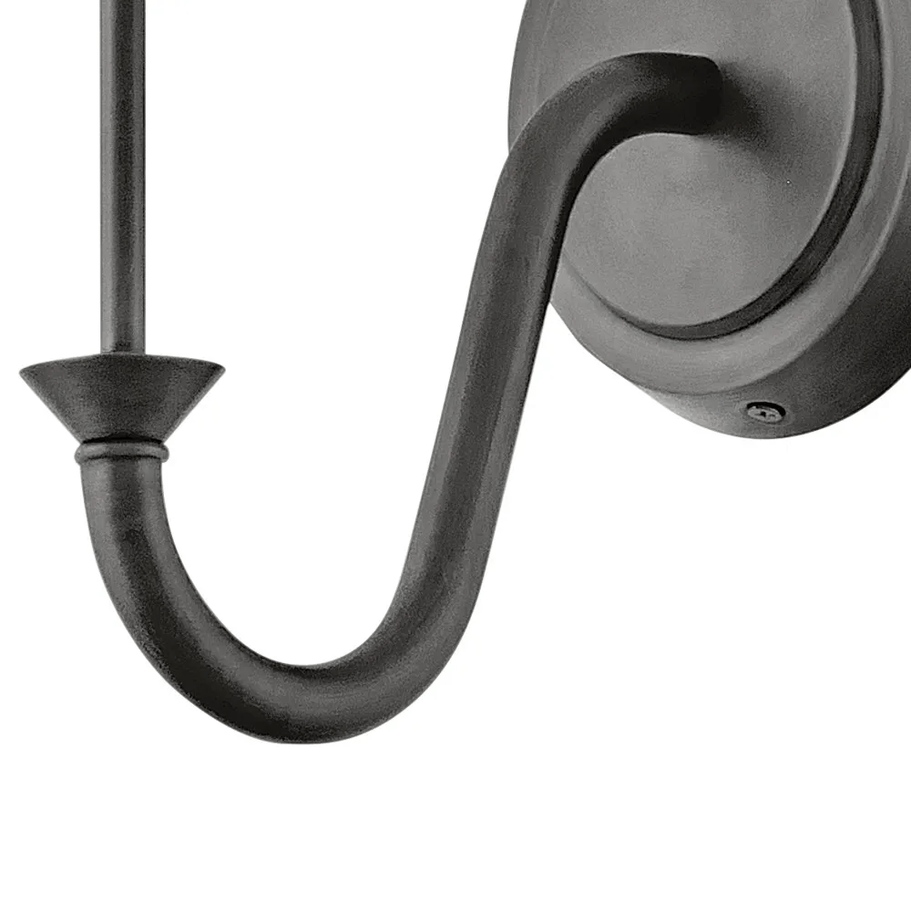 Interior Wall Light / Sconce Greta 1-Light Sconce - Blackened Brass