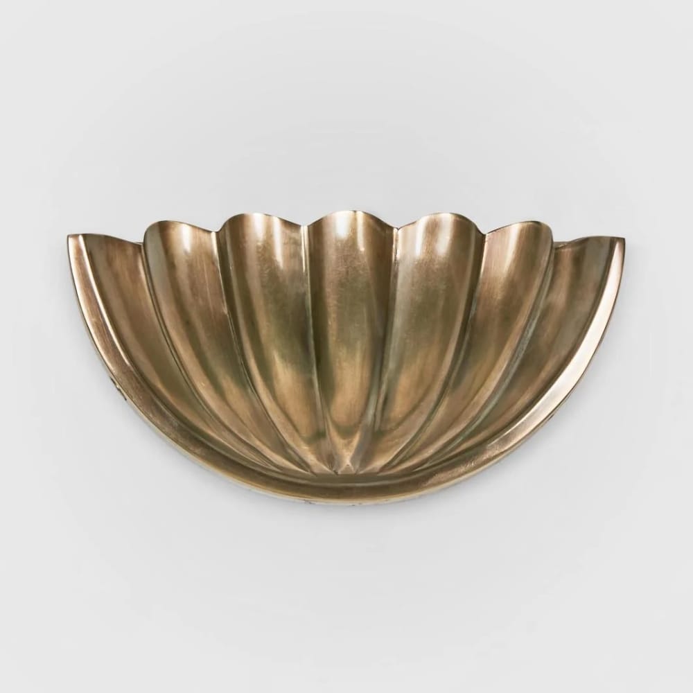 Interior Wall Light / Sconce Half Moon Shell Shade Wall Light