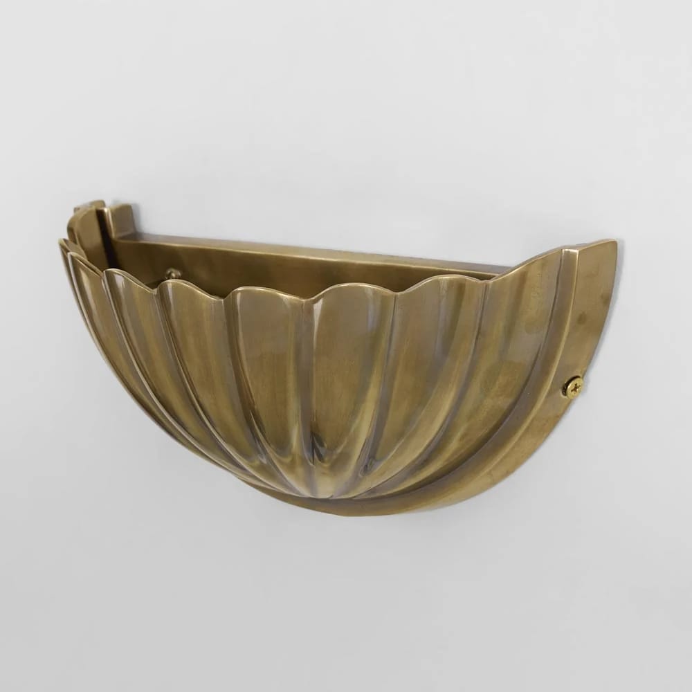 Interior Wall Light / Sconce Half Moon Shell Shade Wall Light