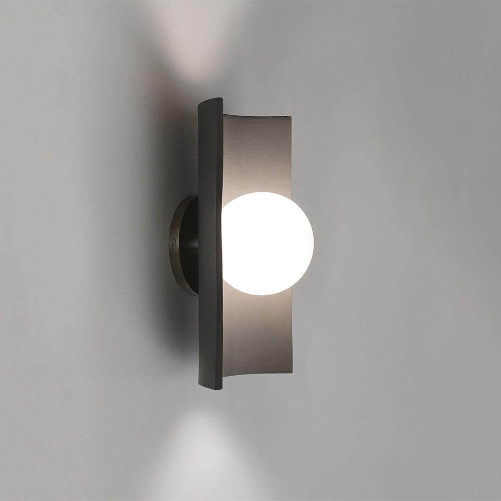 Interior Wall Light / Sconce Half Pipe Wall Light