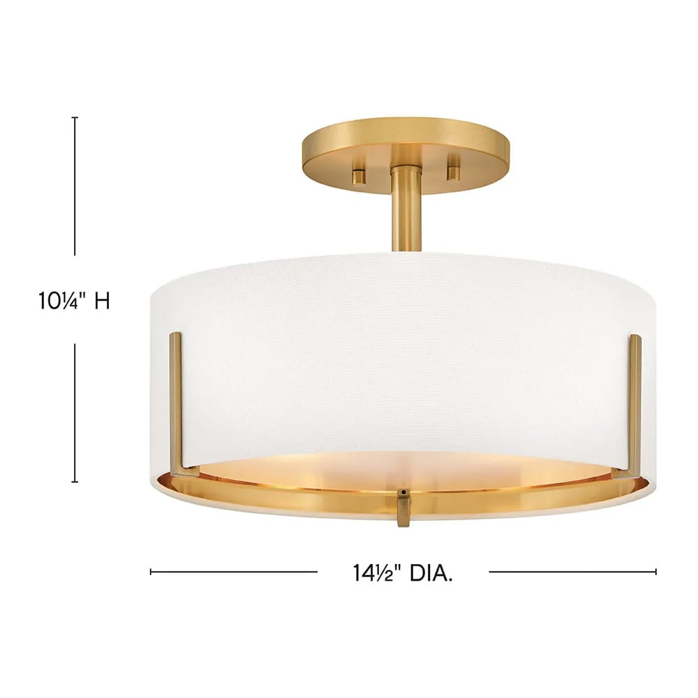 Interior Flush & Semi Flush Halle 3 L Semi-Flush Mount