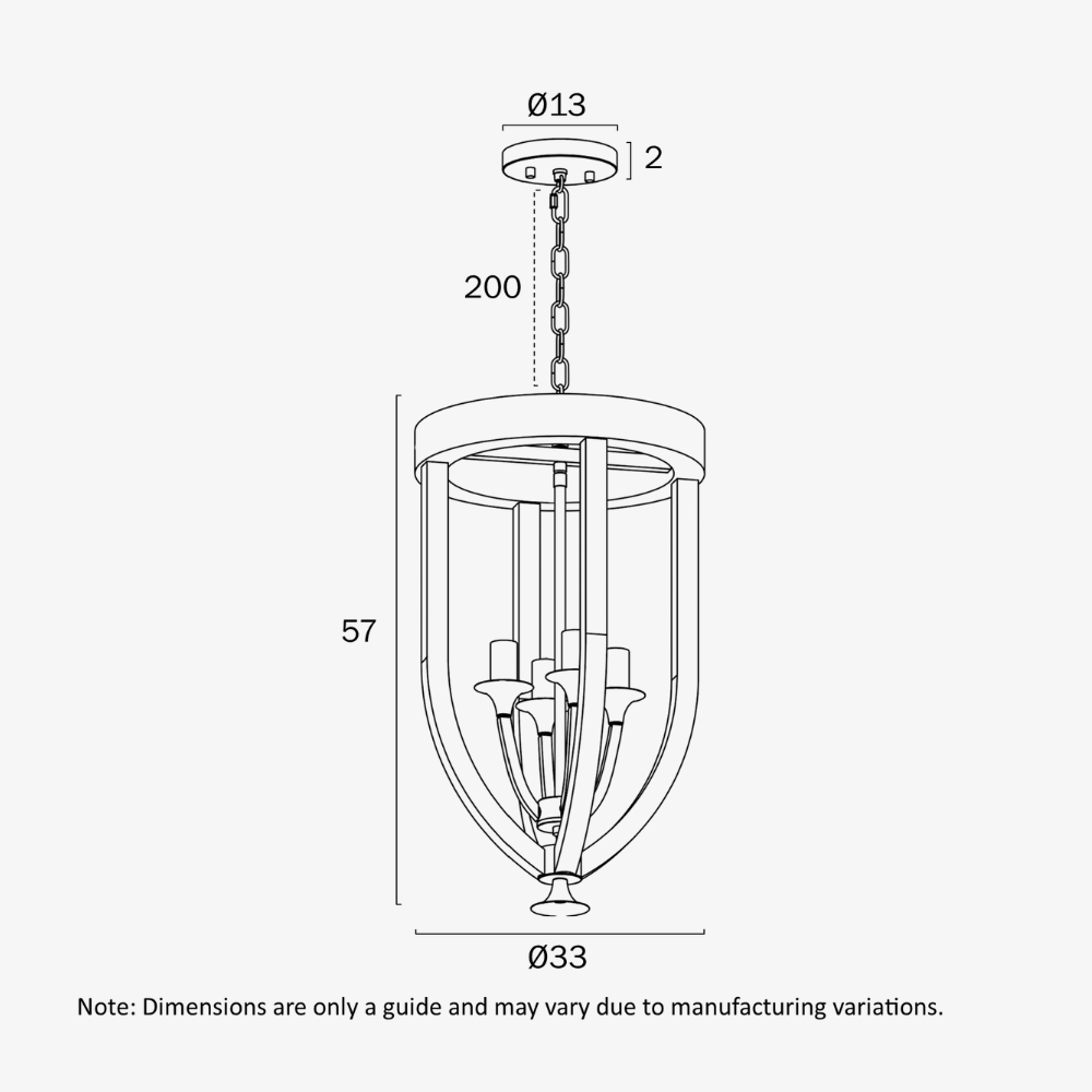 Interior Pendant Hosley 4-Light Pendant
