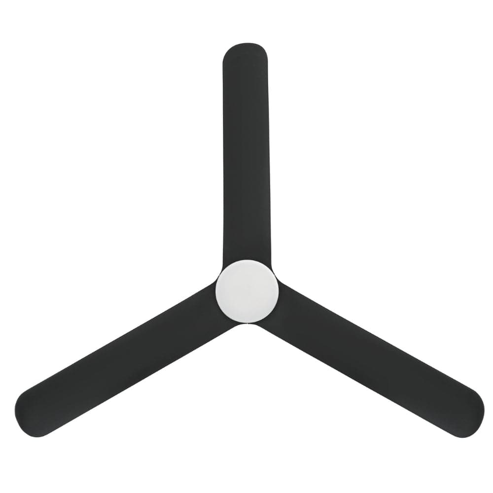 With Light Iluka Hugger Ceiling Fan Matte Black with Light