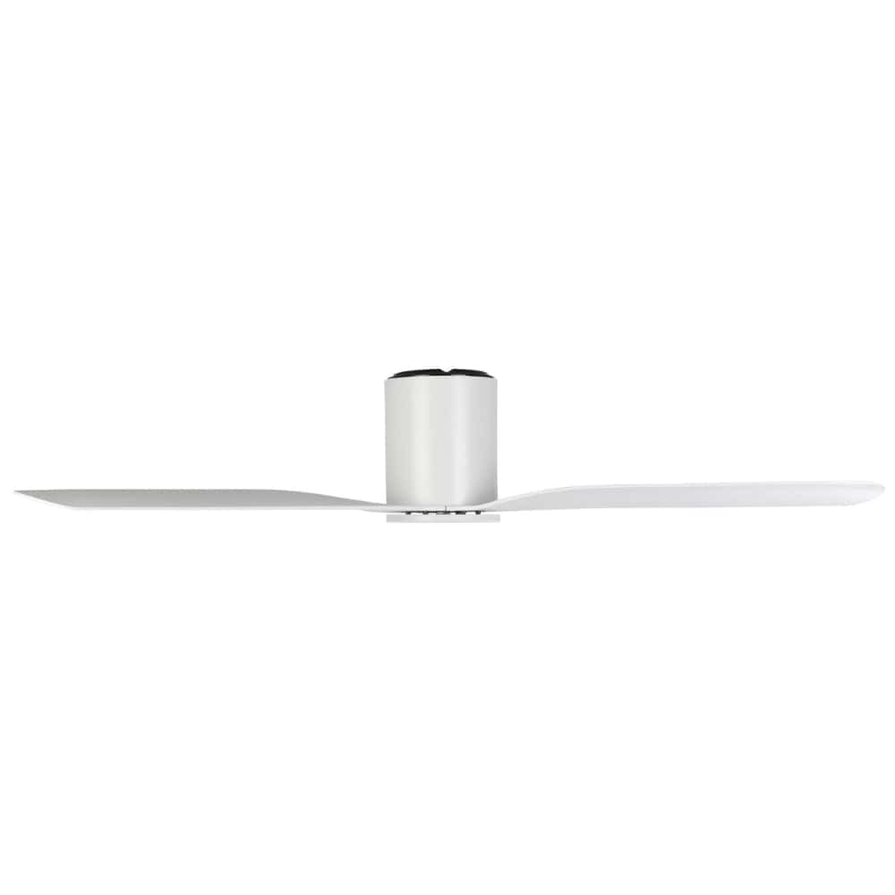 Without Light Iluka Hugger Ceiling Fan Matte White