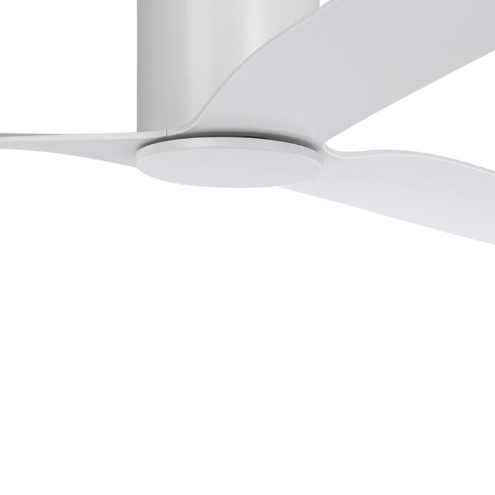 Without Light Iluka Hugger Ceiling Fan Matte White
