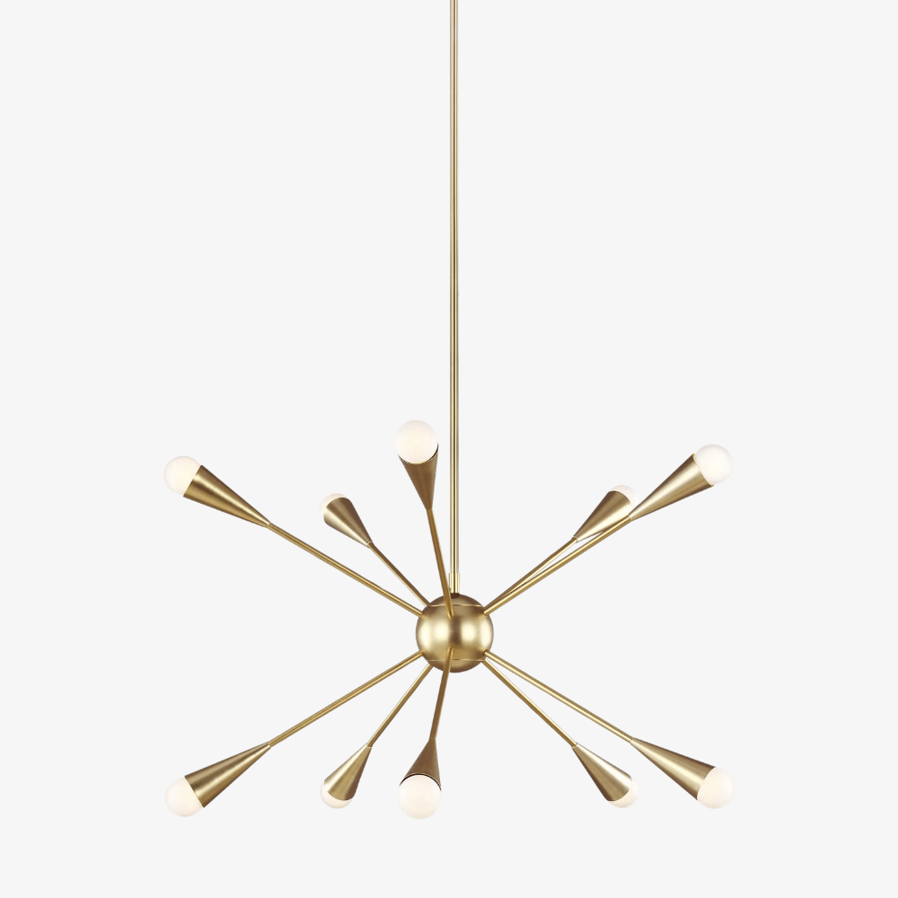 Interior Pendant Jax 10 Light Pendant - Burnished Brass - CLEARANCE