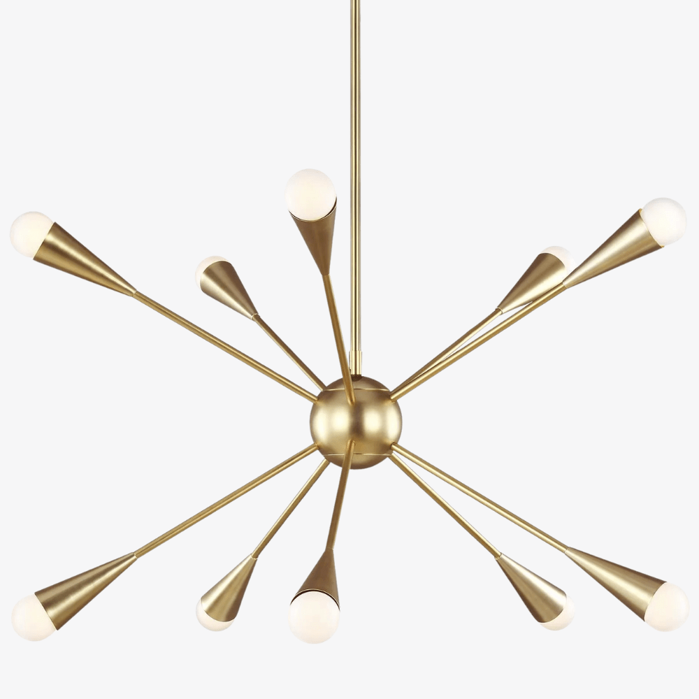 Interior Pendant Jax 10 Light Pendant - Burnished Brass - CLEARANCE