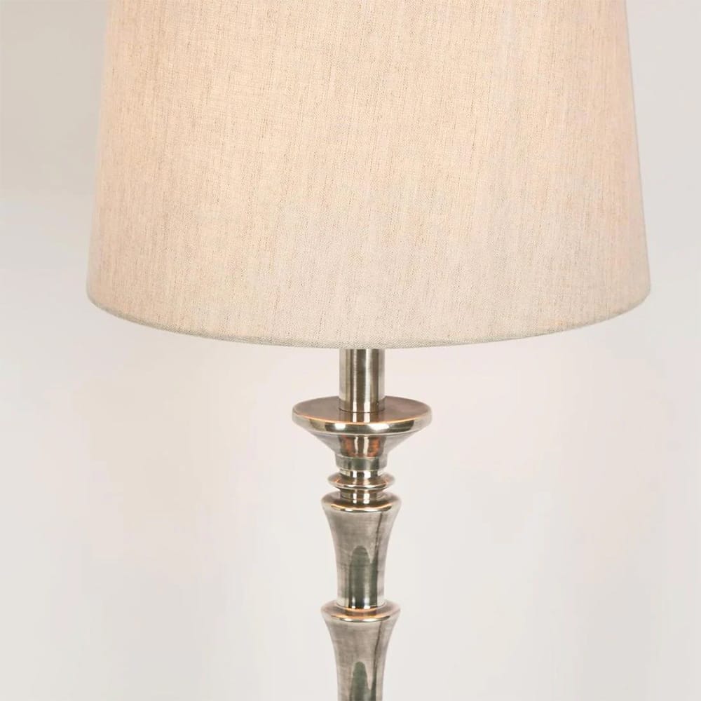 Table Lamps Jordan Table Lamp Base Antique Silver- Base Only (Excess Stock)