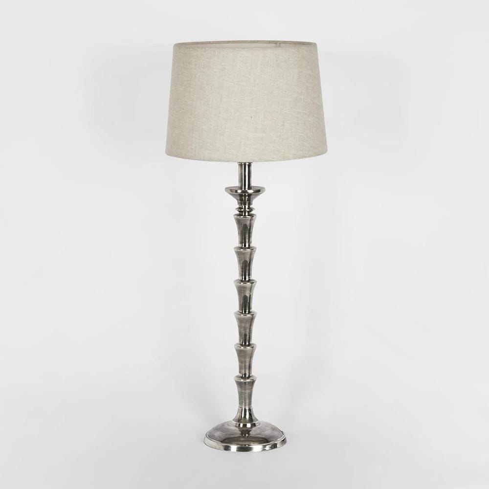 Table Lamps Jordan Table Lamp Base Antique Silver- Base Only (Excess Stock)