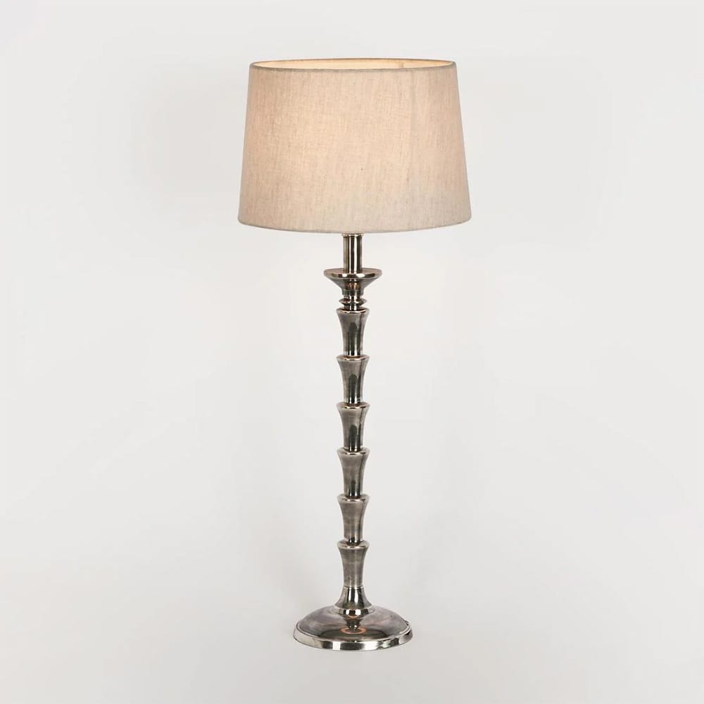 Table Lamps Jordan Table Lamp Base Antique Silver- Base Only (Excess Stock)