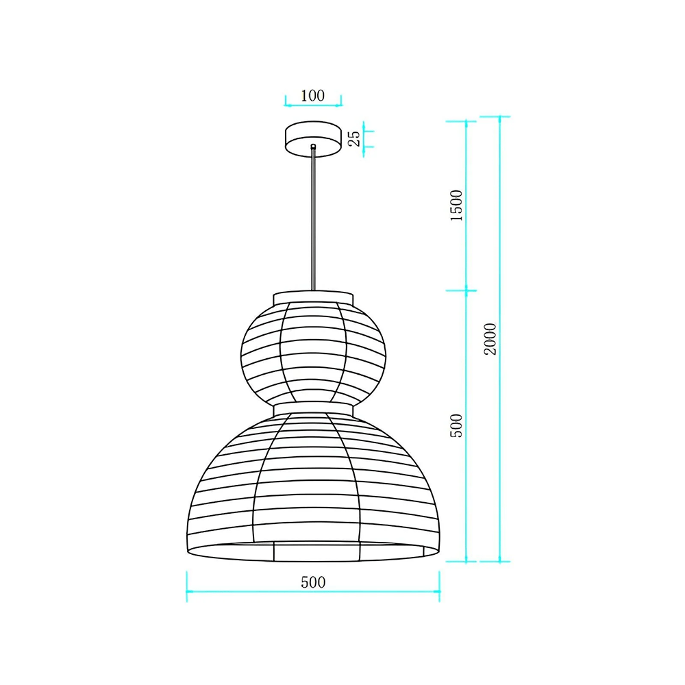 Interior Pendant Kami Silk Pendant Light
