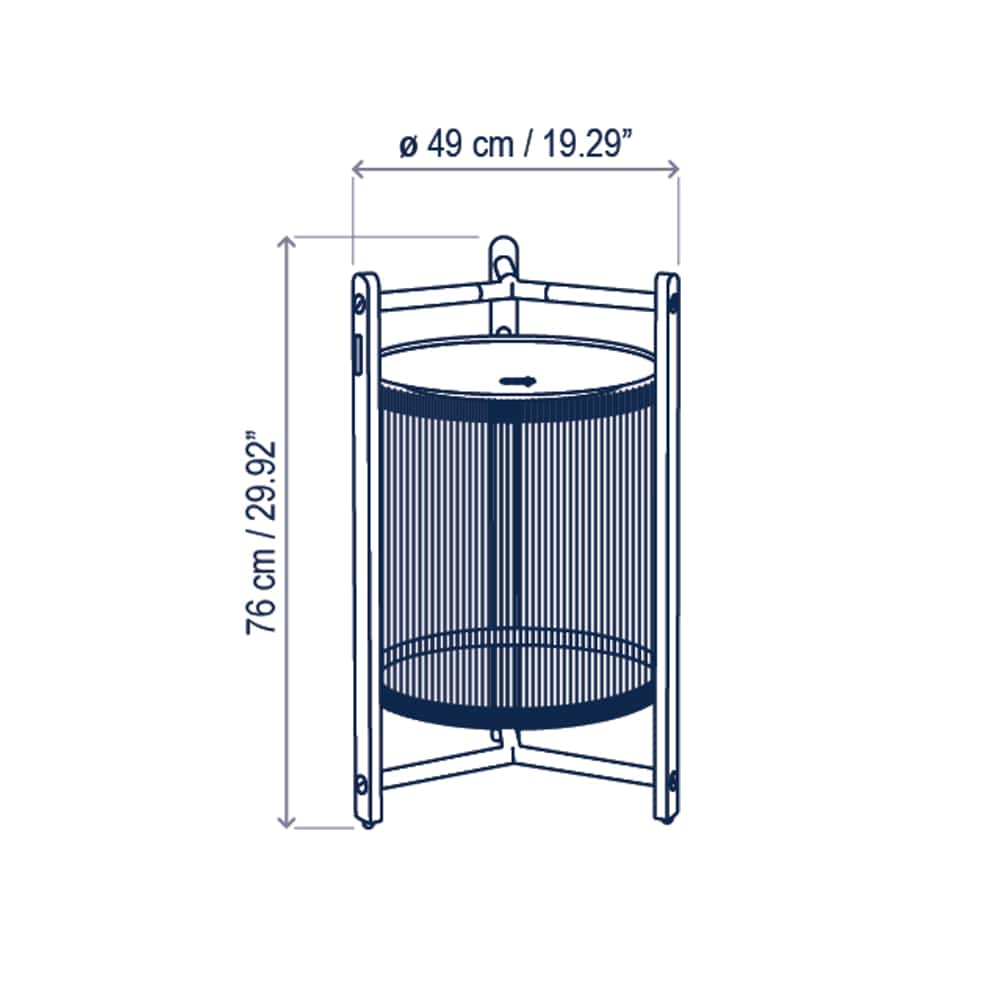Portables Kando P/76/R Outdoor Lamp