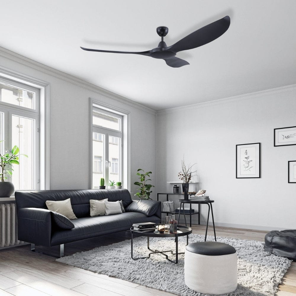 Without Light Kurrawa Ceiling Fan Matte Black