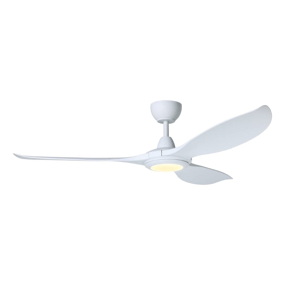 With Light Kurrawa Ceiling Fan Matte White with Light