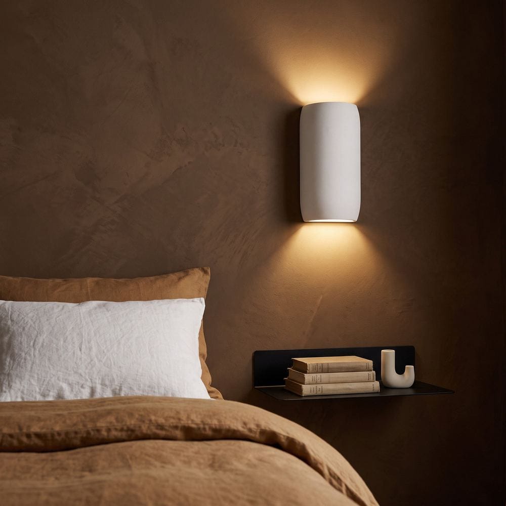 Interior Wall Light / Sconce Lago White Plaster Up/Down Wall Light