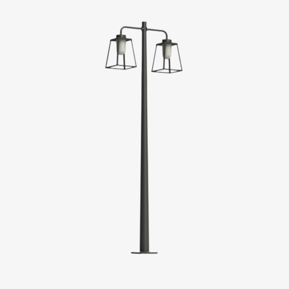Post Lights Lampiok 2 N° 5 Pole Double Heads Post Light