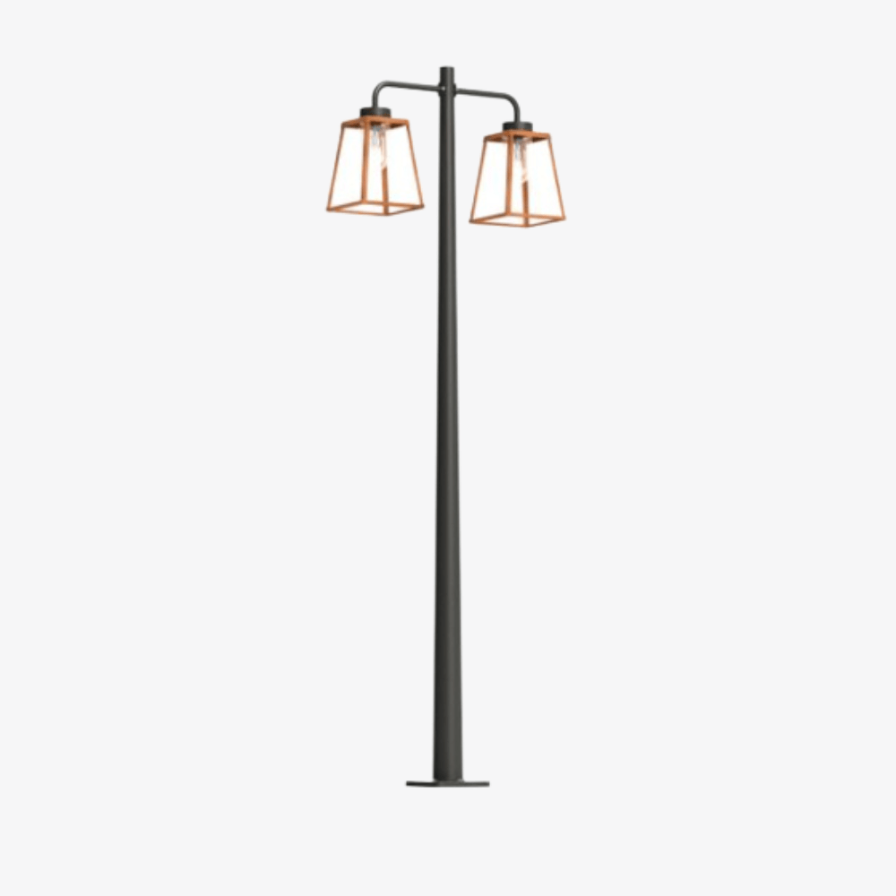 Post Lights Lampiok 2 N° 5 Pole Double Heads Post Light