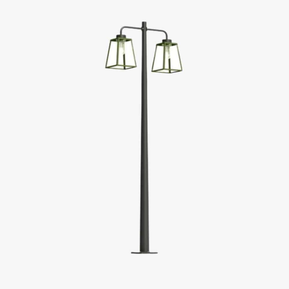 Post Lights Lampiok 2 N° 5 Pole Double Heads Post Light