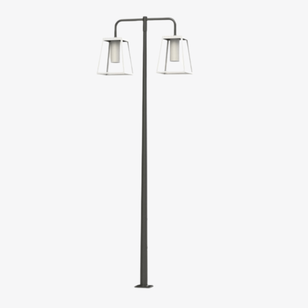 Post Lights Lampiok 4 N° 6 Pole Double Heads Post Light