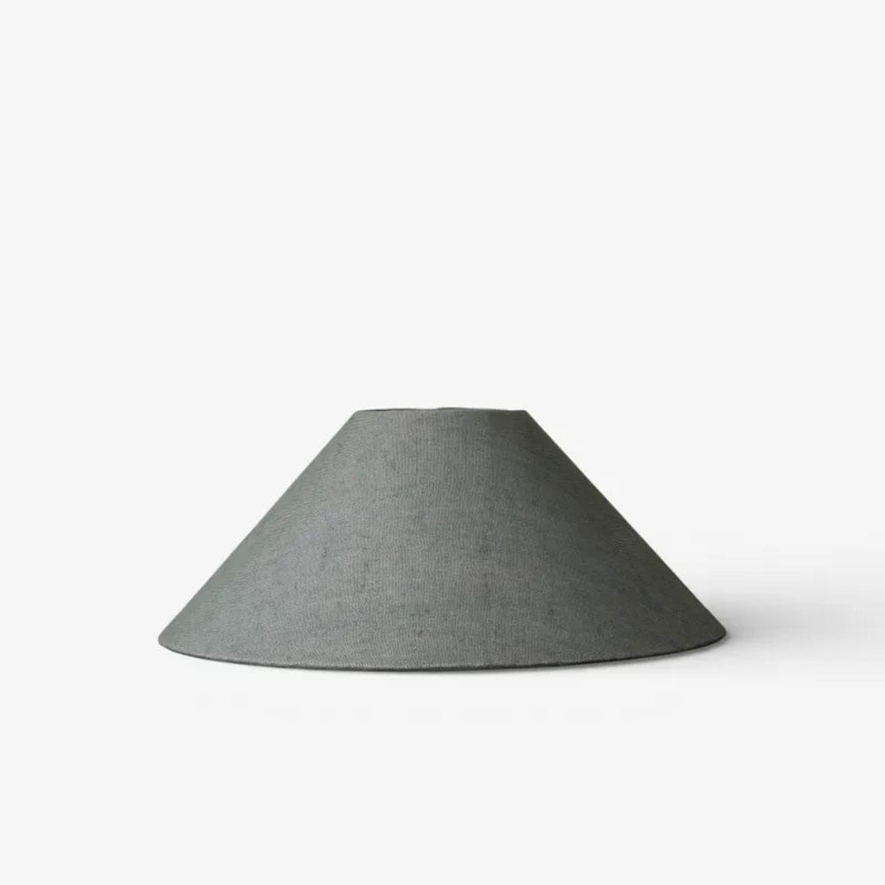Lamp Shades Large Coolie Shade Grey Blue Linen 50cm